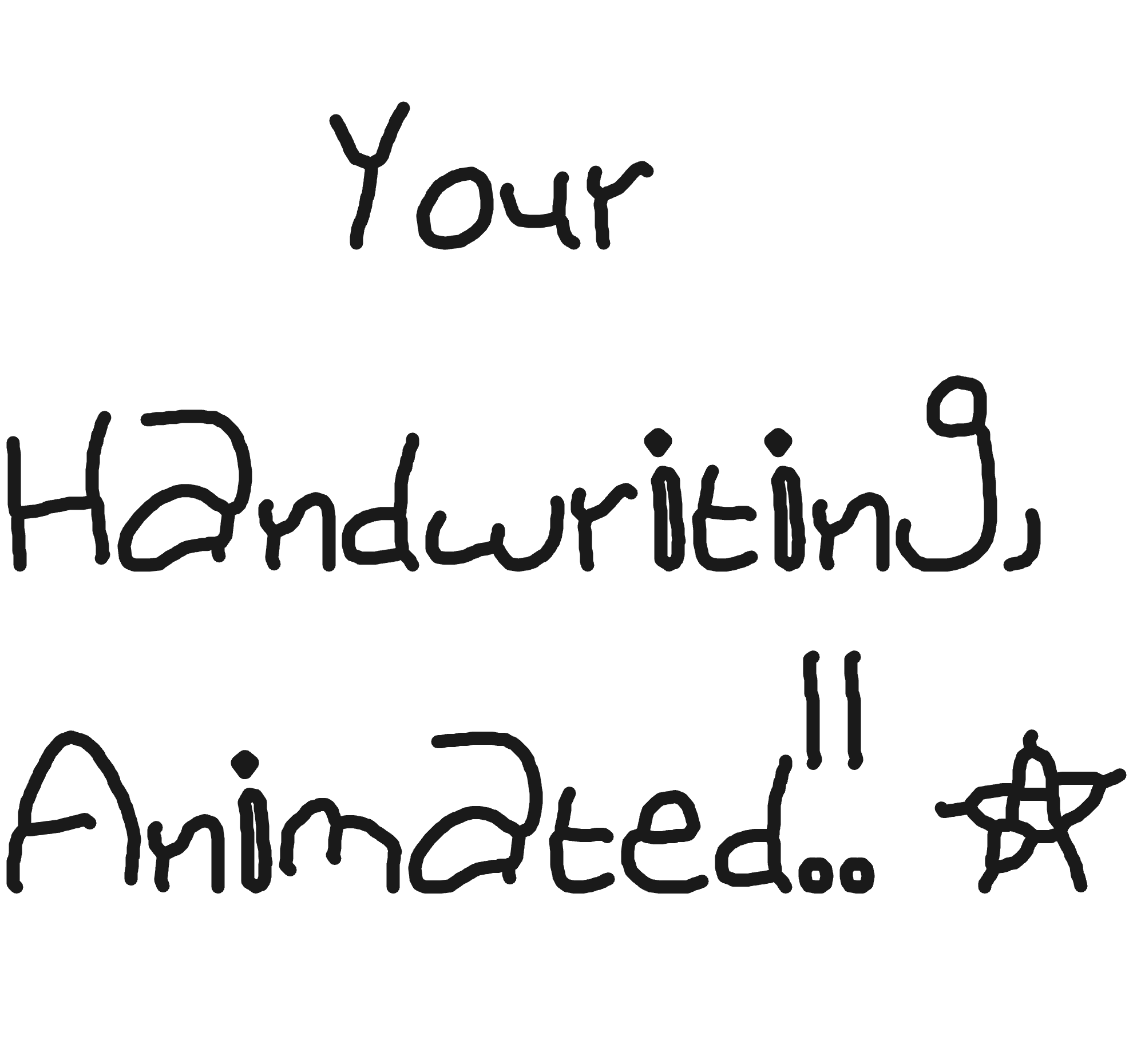 Handwriting Animator